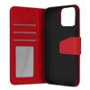 Funda Apple Iphone 13 Pro Max Cuero Premium Tarjetero Función Soporte Vídeo Rojo