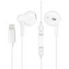 Auriculares Cable Iphone Lightning Teclas Control Micro Bluetooth Blanco