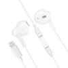 Auriculares Cable Iphone Lightning Teclas Control Micro Bluetooth Blanco