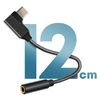 Adaptador De Audio Usb-c A Jack 3,5 Mm Hembra Diseño Angular Longitud 12cm Negro