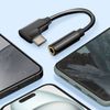 Adaptador De Audio Usb-c A Jack 3,5 Mm Hembra Diseño Angular Longitud 12cm Negro