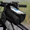 Soporte Teléfono Para Bicicleta Funda Impermeable Almacenamiento Integrado Negro