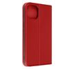 Funda Iphone 14 Cuero Solapa Tarjetero Soporte Vídeo Rojo