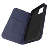 Funda Iphone 14 Cuero Solapa Tarjetero Soporte Vídeo Azul Oscuro