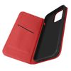 Funda Iphone 14 Pro Cuero Solapa Tarjetero Soporte Vídeo Rojo