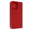 Funda Iphone 14 Pro Cuero Solapa Tarjetero Soporte Vídeo Rojo