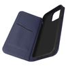 Funda Iphone 14 Pro Max Cuero Solapa Tarjetero Soporte Vídeo Azul Oscuro