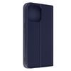 Funda Iphone 14 Pro Max Cuero Solapa Tarjetero Soporte Vídeo Azul Oscuro