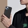 Carcasa Apple Iphone 14 Silicona Flexible Acabado Mate Anti-huellas Negro