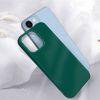 Carcasa Apple Iphone 14 Silicona Flexible Acabado Mate Anti-huellas Verde