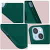 Carcasa Apple Iphone 14 Plus Silicona Flexible Acabado Mate Anti-huellas Verde