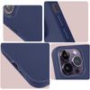 Carcasa Apple Iphone 14 Pro Silicona Flexible Acabado Mate Anti-huellas Azul