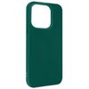 Carcasa Apple Iphone 14 Pro Silicona Flexible Acabado Mate Anti-huellas Verde