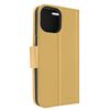 Funda Iphone 14 Pro Tarjetero Soporte Vídeo Bicolor – Dorado Y Negro