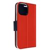 Funda Iphone 14 Pro Tarjetero Soporte Vídeo Bicolor – Rojo Y Negro