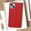 Funda Iphone 14 Solapa Magnética Tarjetero Función Soporte Rojo