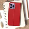 Funda Iphone 14 Pro Solapa Magnética Tarjetero Función Soporte Rojo