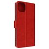 Funda Iphone 14 Solapa Tarjetero Función Soporte Vídeo Rojo