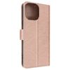 Funda Iphone 14 Pro Solapa Tarjetero Función Soporte Vídeo Oro Rosado