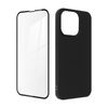 Carcasa Iphone 14 Pro Silicona Flexible Y Cristal Templado 9h Contorno Negro