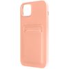 Carcasa Iphone 14 Silicona Flexible Tarjetero Forcell Rosa