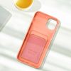 Carcasa Iphone 14 Silicona Flexible Tarjetero Forcell Rosa