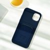 Carcasa Iphone 14 Plus Silicona Flexible Tarjetero Forcell Azul