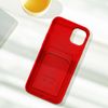 Carcasa Iphone 14 Plus Silicona Flexible Tarjetero Forcell Rojo