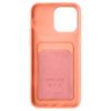 Carcasa Iphone 14 Pro Silicona Flexible Tarjetero Forcell Rosa