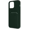 Carcasa Iphone 14 Pro Max Silicona Flexible Tarjetero Forcell Verde