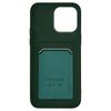 Carcasa Iphone 14 Pro Max Silicona Flexible Tarjetero Forcell Verde