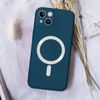 Funda Iphone 14 Compatible Magsafe Acabado Tacto Suave Azul