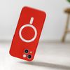 Funda Iphone 14 Compatible Magsafe Acabado Tacto Suave Rojo