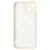 Funda Iphone 14 Compatible Magsafe Acabado Tacto Suave Blanco