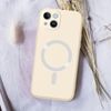 Funda Iphone 14 Compatible Magsafe Acabado Tacto Suave Blanco