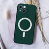 Funda Iphone 14 Plus Plus Compatible Magsafe Acabado Tacto Suave Verde