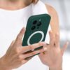 Funda Iphone 14 Pro Compatible Magsafe Acabado Tacto Suave Verde