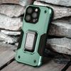 Carcasa Iphone 14 Pro Antigolpes Híbrido Con Anilla De Soporte Magnética Verde