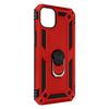 Funda Iphone 14 Antigolpes 2 Materiales Anillo Soporte Vídeo Rojo