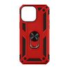 Funda Iphone 14 Pro Max Antigolpes 2 Materiales Anillo Soporte Vídeo Rojo