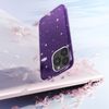 Apple Iphone 14 Pro Funda De Silicona De Lentejuelas Desmontable Violeta