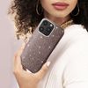 Samsung Iphone 14 Pro Max Funda De Silicona De Lentejuelas Desmontable Negra