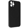 Carcasa Magsafe Iphone 11 Pro Max Silicona Interior Soft Touch Mag Cover Negro