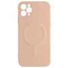 Carcasa Magsafe Iphone 11 Pro Max Silicona Interior Soft Touch Mag Cover Rosa