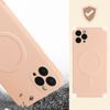 Carcasa Magsafe Iphone 11 Pro Max Silicona Interior Soft Touch Mag Cover Rosa