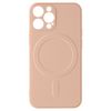 Carcasa Magsafe Iphone 13 Pro Silicona Interior Soft Touch Mag Cover Rosa