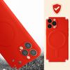 Carcasa Magsafe Iphone 13 Pro Silicona Interior Soft Touch Mag Cover Rojo