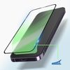 Protector Iphone 14 Pro Cristal Templado Transparente Contorno Negro