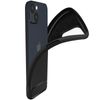 Funda Iphone 14 Plus Silicona Efecto Aluminio Cepillado - Negro