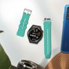 Correa Huawei Watch Gt Runner Hebilla Plateada Silicona Reforzada Verde Agua